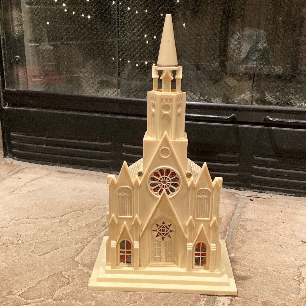 Ray light electric corp musical church 1950s  vintage Christmas decor